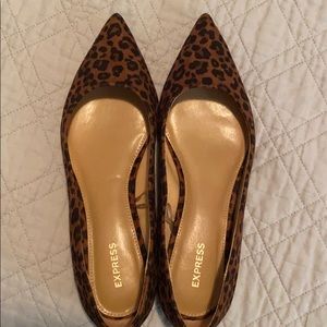 Everything must GO!  Express leopard shoes